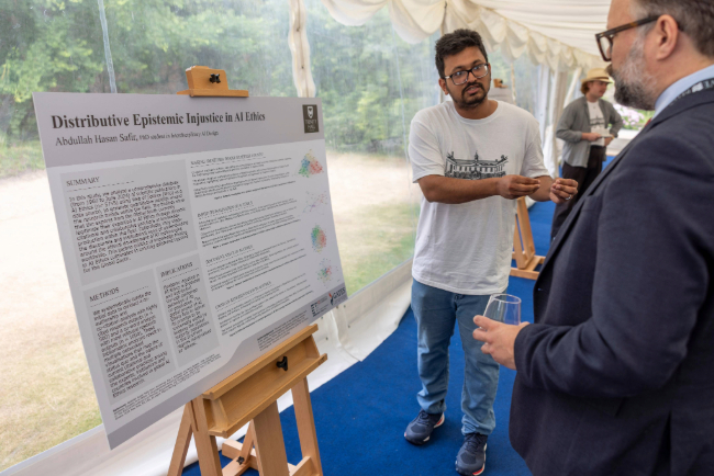 Safir presenting at the 675 Campaign Event.